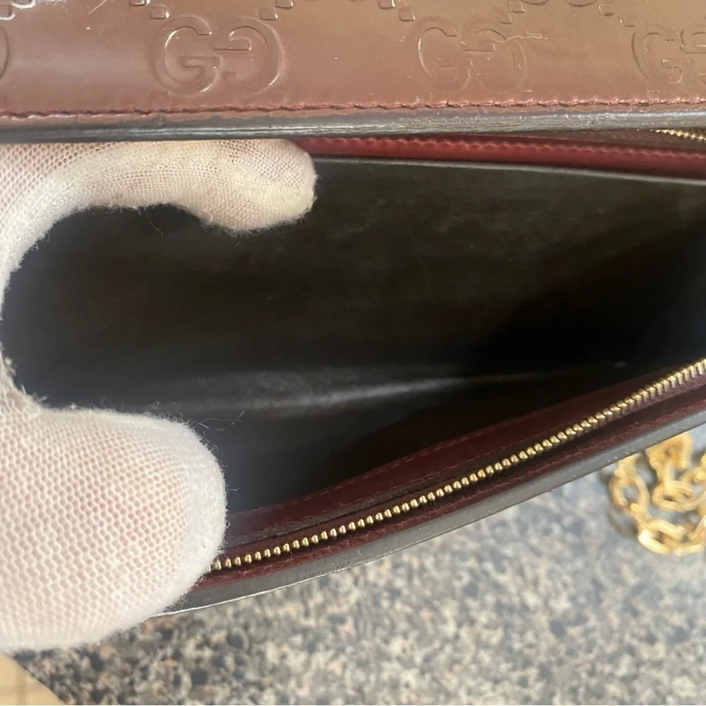 GUCCI GG Heart Patent Leather Wallet to Crossbody Bag 💼 - Picture 15 of 16